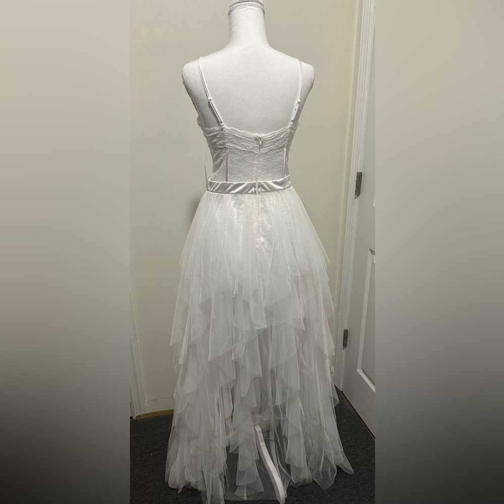 Windsor Bride/Las Vegas wedding /Bachelorette lace corset ruffled tulle dress - Picture 6 of 7